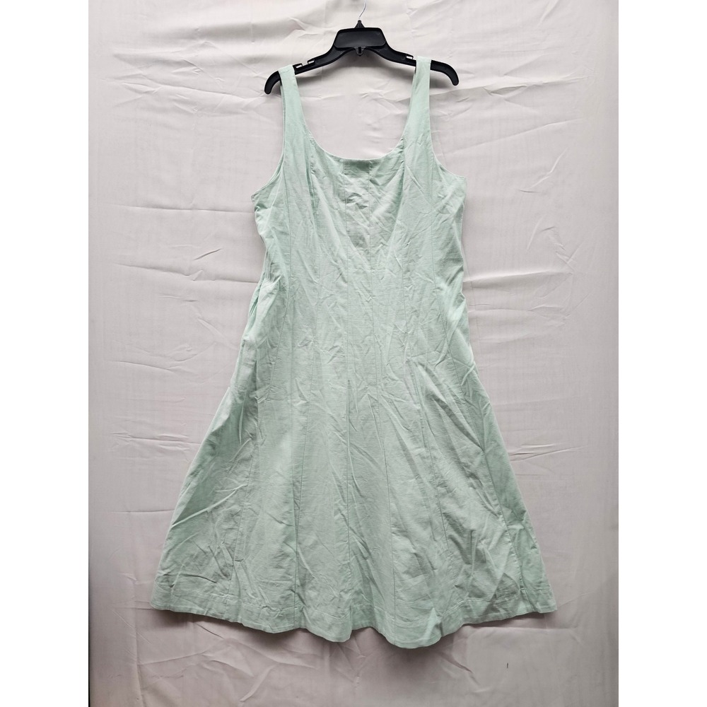 A New Day Womens Mint Green Sleeveless Fit &‎ Flare Midi Dress Size 16 NWT
